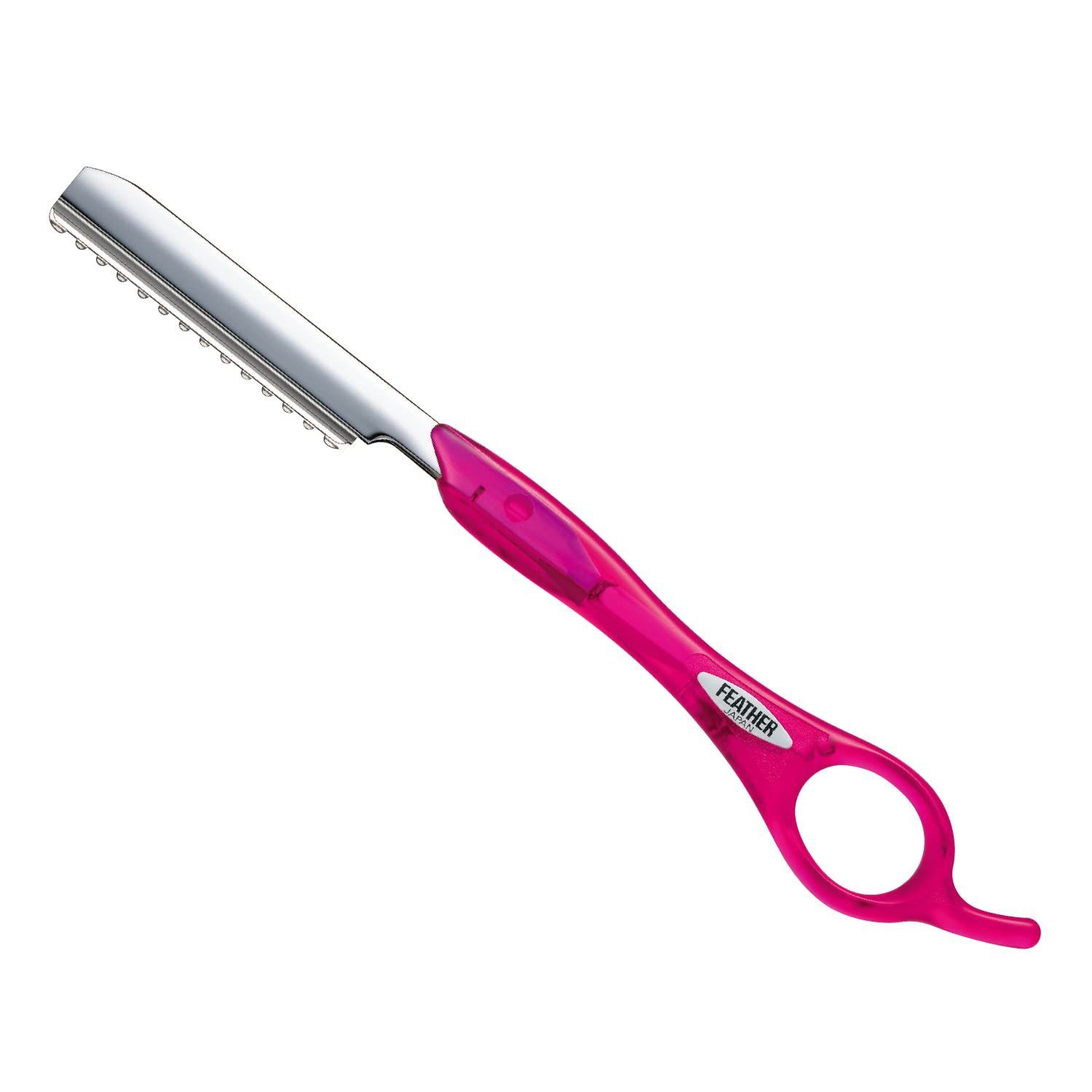 スタイリングレザー レギュラータイプ レザーカット用 フェザー安全剃刀 散髪 カット Razor ヘアカット (SR-FP Styling フューシャピンク)