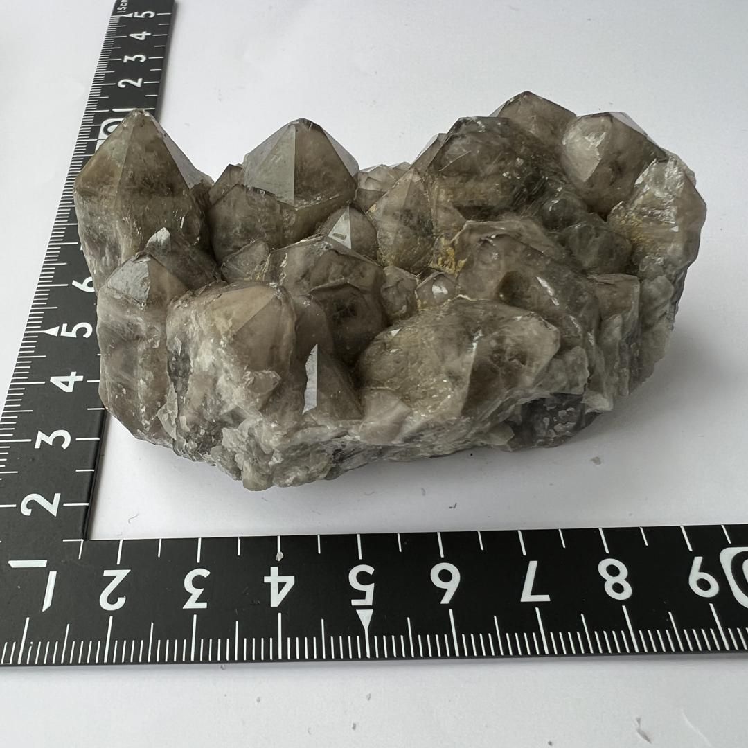 【E21871】スモーキーファントム水晶 クラスター スモーキークォーツ ファントム煙水晶 煙水晶 クォーツ 水晶 天然石 鉱物 パワーストーン