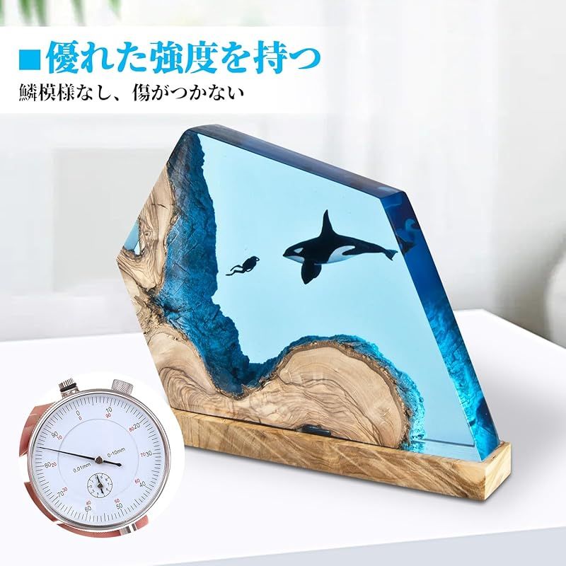 ButiResin エポキシ樹脂 二液性レジン液 大容量 1 gallon/4.3 kg