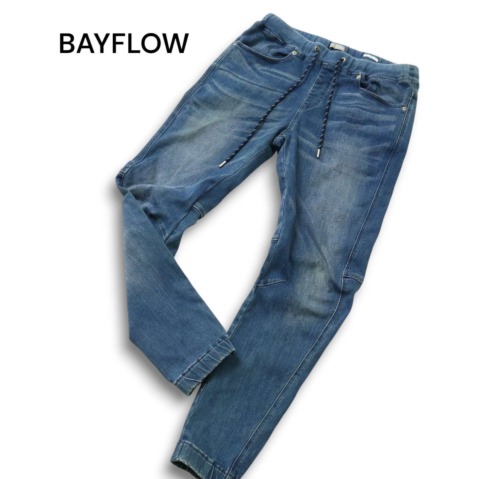 BAYFLOW ベイフロー 通年 USED加工☆ イージー ストレッチ ジョガー 