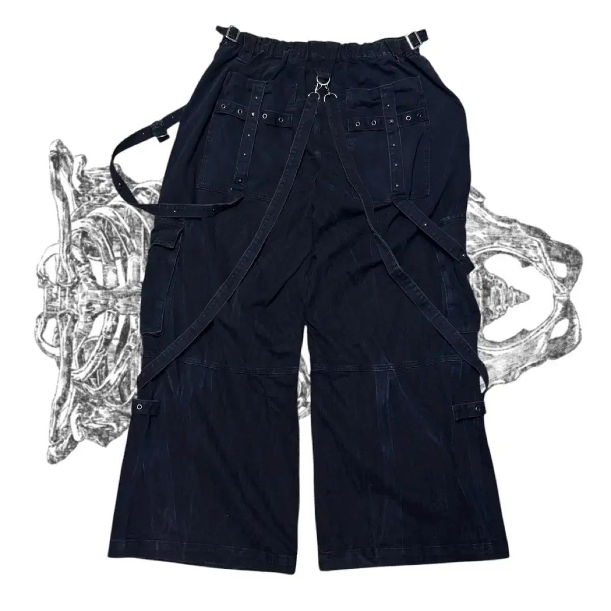 Y 2 K ジュロン ダークウェア カーゴ ワイド パンツ