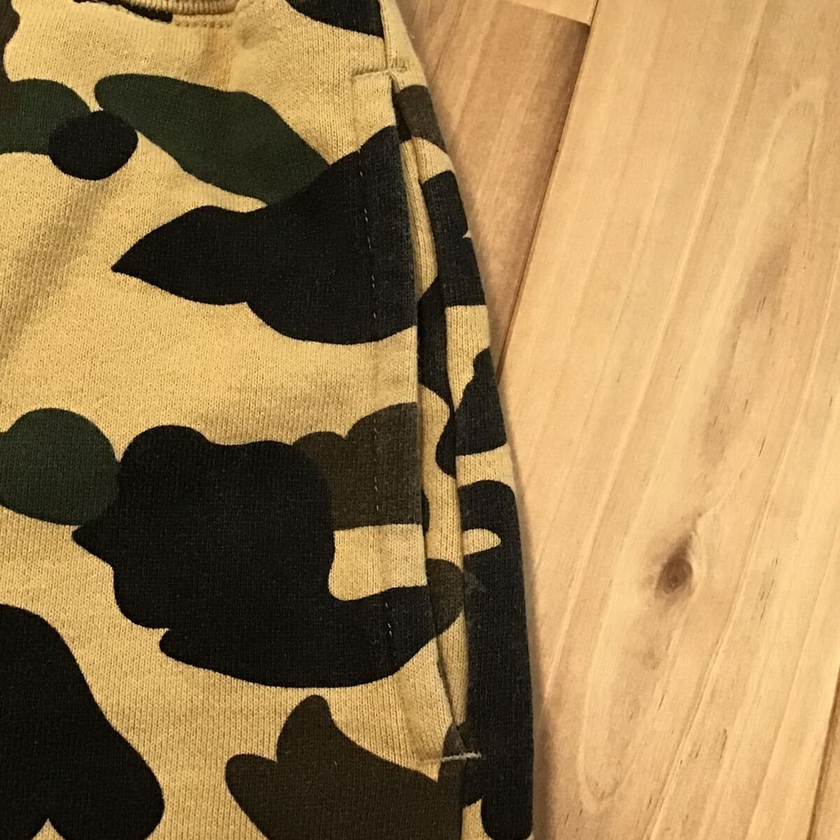 BAPE 1st camo yellow スウェット ハーフパンツ Mサイズ a