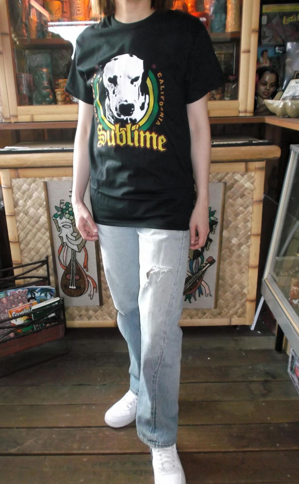 SUBLIME⁄サブライム⁄LOU DOG⁄anvil 青 M⁄バンド Tシャツ バンドTシャツ