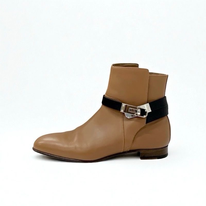 エルメス ネオ レザー ショートブーツ 37 ショートブーツ 《ネオ