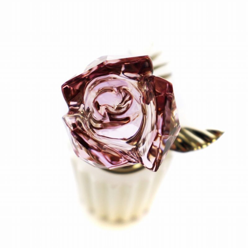 クリスタル バラのオブジェ swarovski