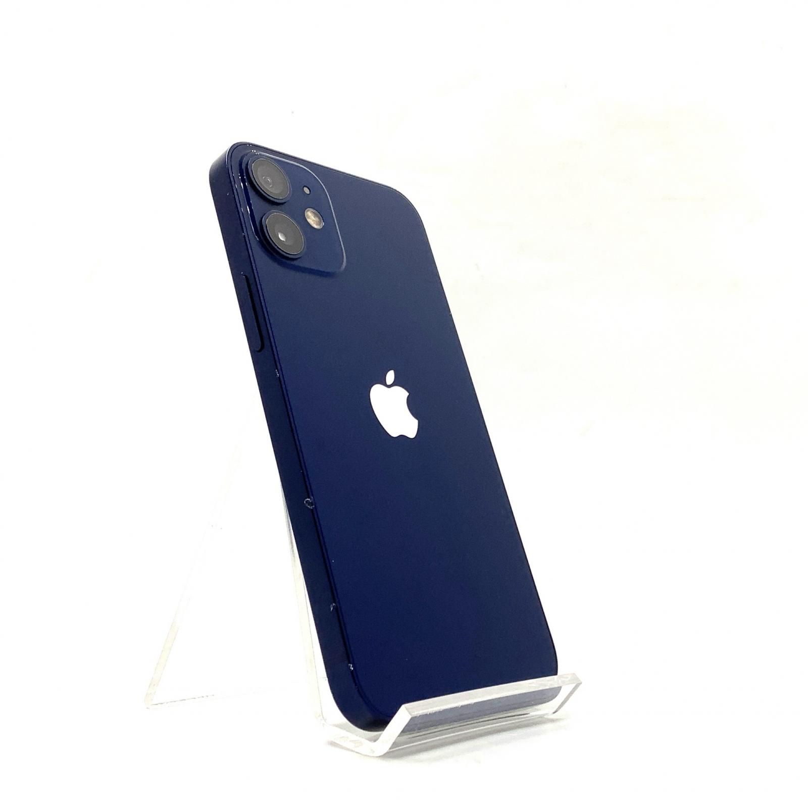 【全額返金保証】【最速発送】Apple iPhone 12 mini 128GB ブルー au 動作確認済 82％ 白ロム