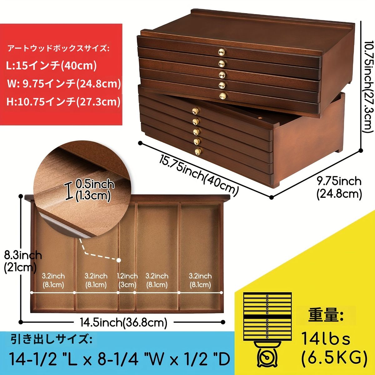 天然木ウォールナット仕上げ MEEDEN アート用品 収納ボックス 4|6|10段引き出し 大容量 木製 整理整頓 画材 絵具 文具 事務用品 卓上収納 デスク周り 10段引き出し IMPECCABLEHEALTHCARESERVICES_COM