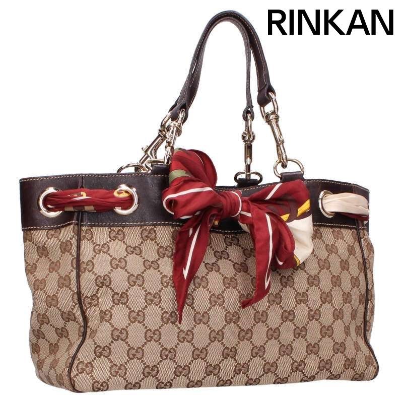 グッチ 162879 GG柄スカーフ付きトートバッグ レディース