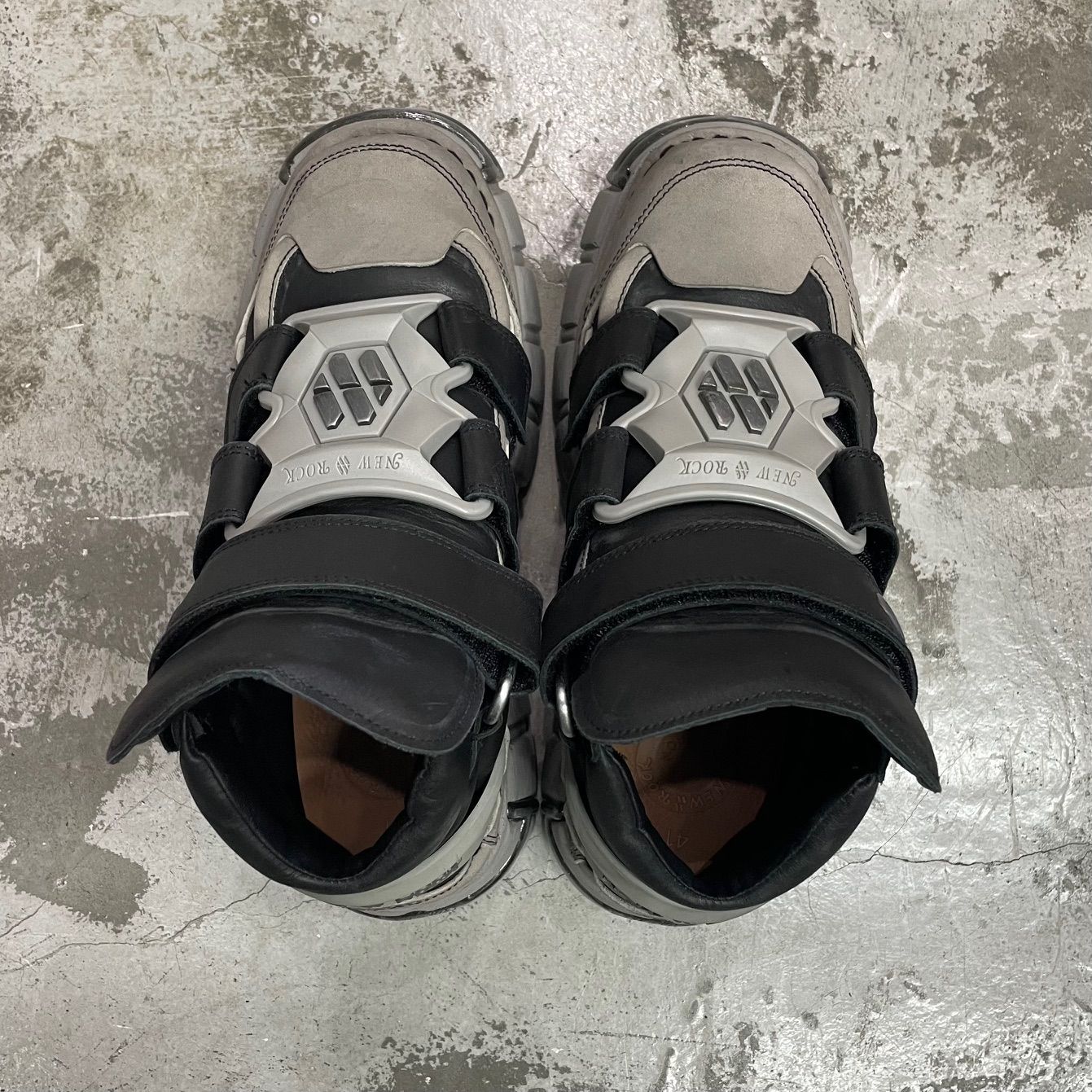 定価59400円 NEW ROCK 厚底 レザー シューズ M-285-S30 ニューロック 