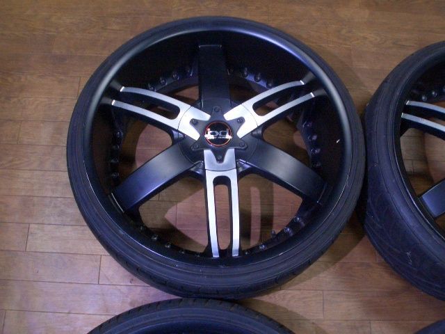 バリ溝 ブラックダイヤモンド タイト 22インチ ベンツ等 8.5J OFF 35 9.5J OFF 25 PCD112-5 114.3-5 235 30 22 4本