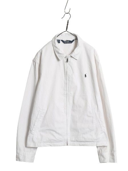 なクーポン配布中! 90s ポロ ラルフローレン スイングトップ ジャケット メンズ XXL | 古着 オールド コットン フルジップ ブルゾン ジャンパー 大きいサイズ
