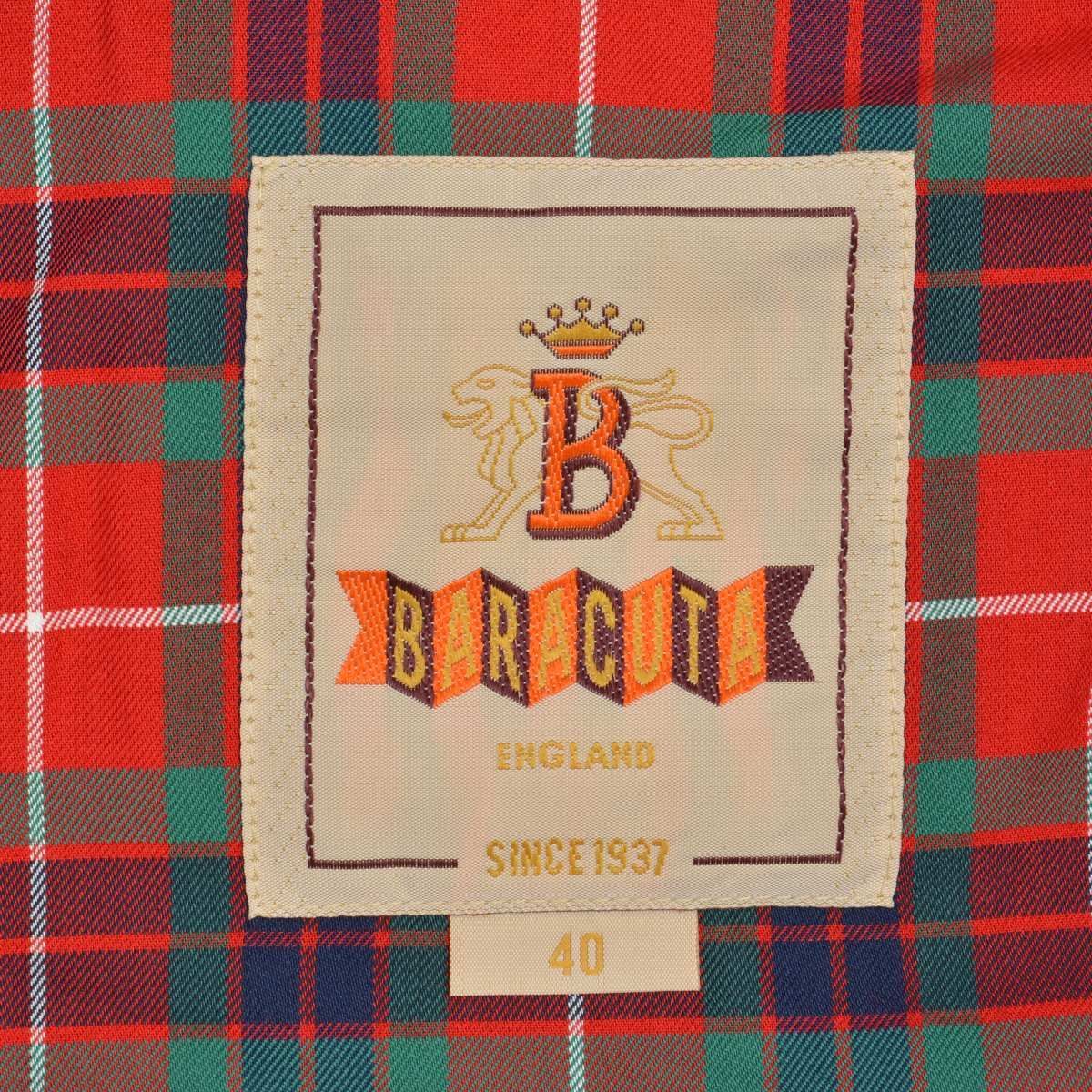 BARACUTA】1801002 英国製 G9 ハリントンジャケット スウィング