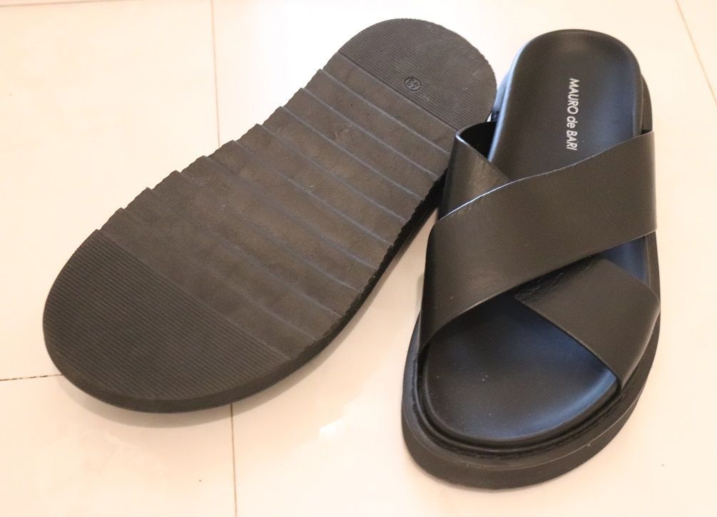 MAURO de BARIマウロデバーリ新品メンズレザーサンダル43伊製27.5 MAURO de BARIマウロデバーリ新品メンズレザーサンダル43 伊製