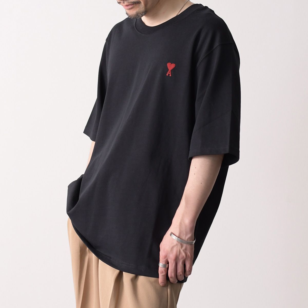 AMI ALEXANDRE MATTIUSSI AMI DE COEUR アミ パリス トップス ロゴT  