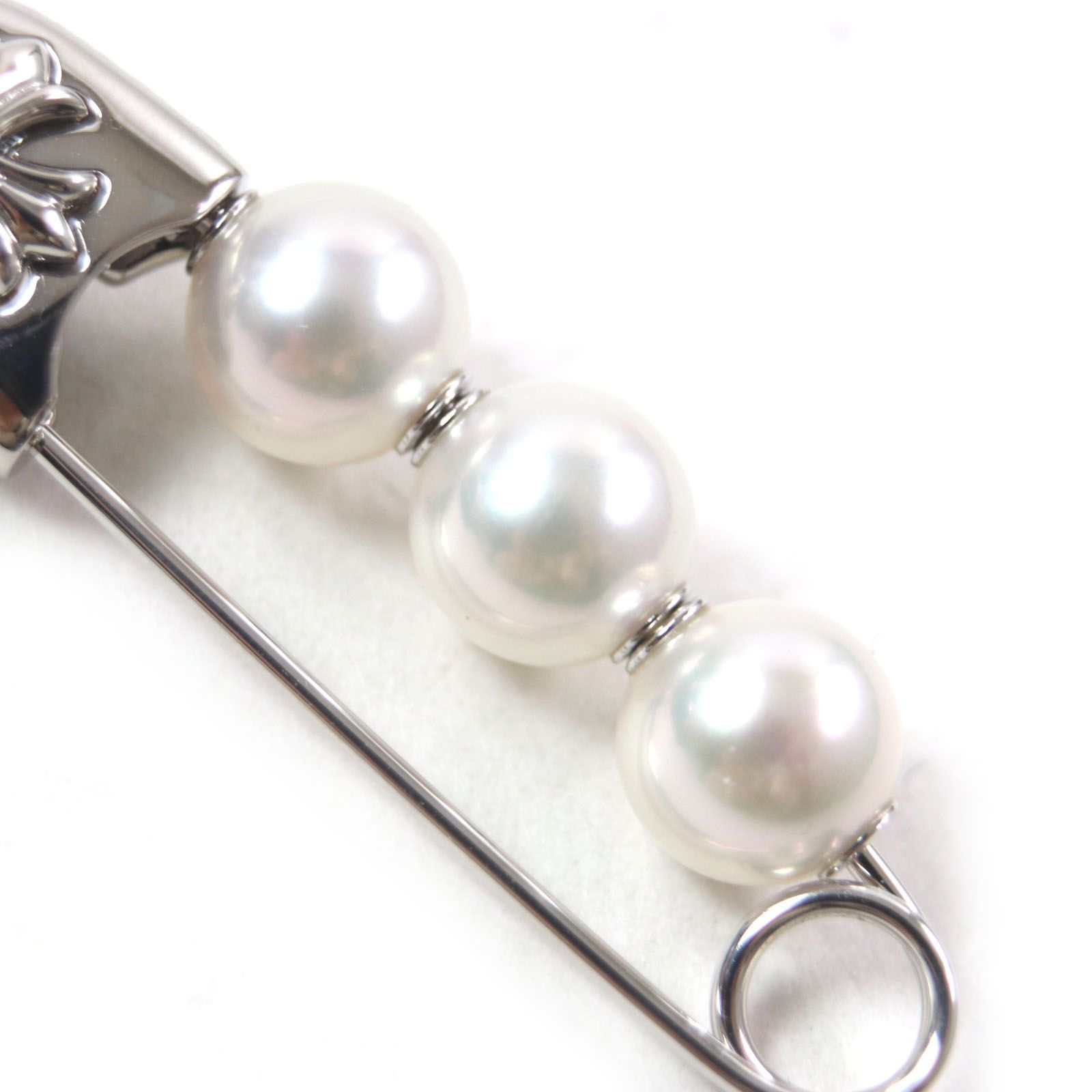 新品未使用★ミキモトピンブローチ MIKIMOTO ミキモト パール 真珠 ピンブローチ ブローチ K18