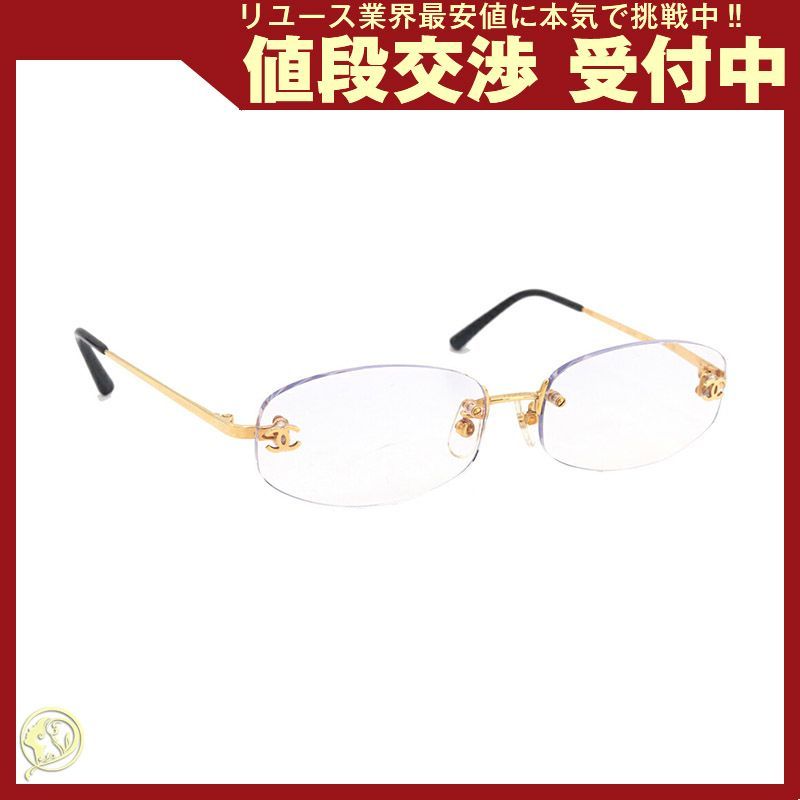 シャネル メガネ 2019K ゴールド クリア YG - メルカリ 