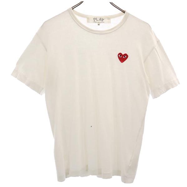 プレイコムデギャルソン 半袖 Tシャツ M ホワイト系 PLAY COMME des