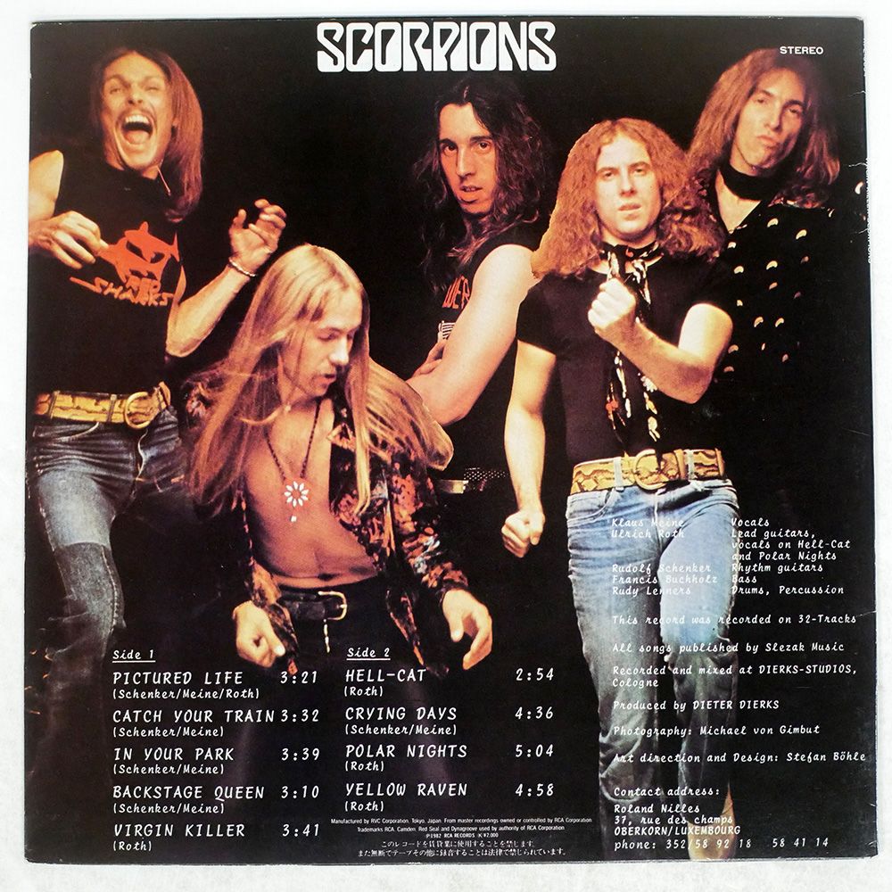 Scorpions – Virgin Killer RCA – RVP-6155 新品