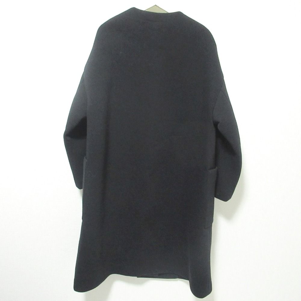 美品 ebure エブール オープンフロント ボンディング ノーカラーコート 