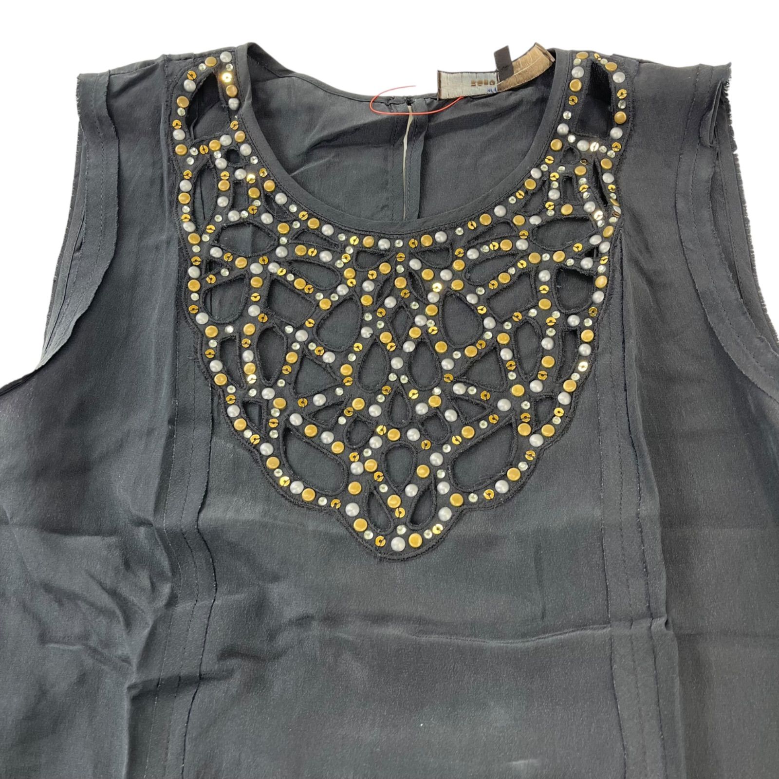 □美品ビーシービージーマックスアズリア BCBGMAXAZRIA シルク 