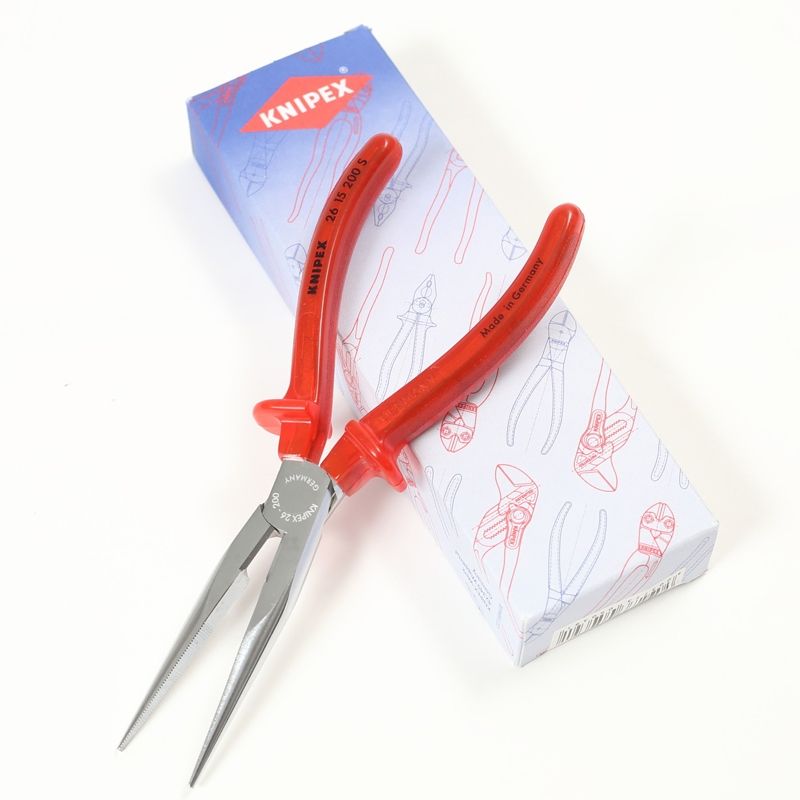 クニペックス KNIPEX 2611-200 先長ラジオペンチ (SB) - カッター