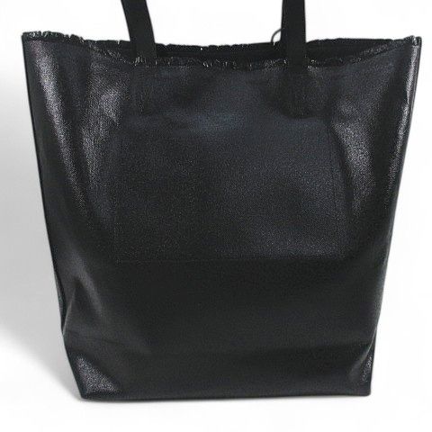 THE PURSE　トートバッグ　黒 the purse TOTE L 縦型 トートバッグ ブラック 黒系 断ち切り