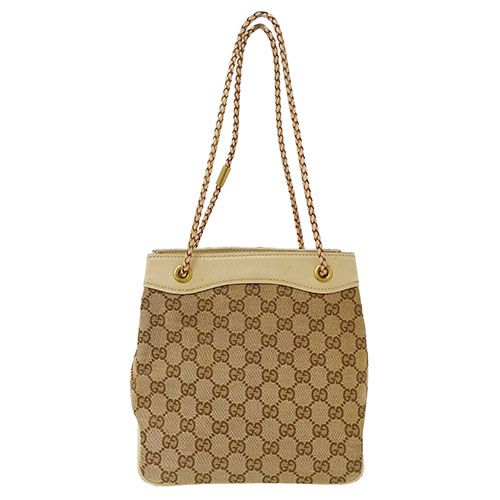 グッチ GUCCI バッグ レディース ブランド ハンドバッグ ショルダーバッグ GGキャンバス ベージュ 109143 肩掛け 手持ち おしゃれ  可愛い 【中古】 - メルカリ