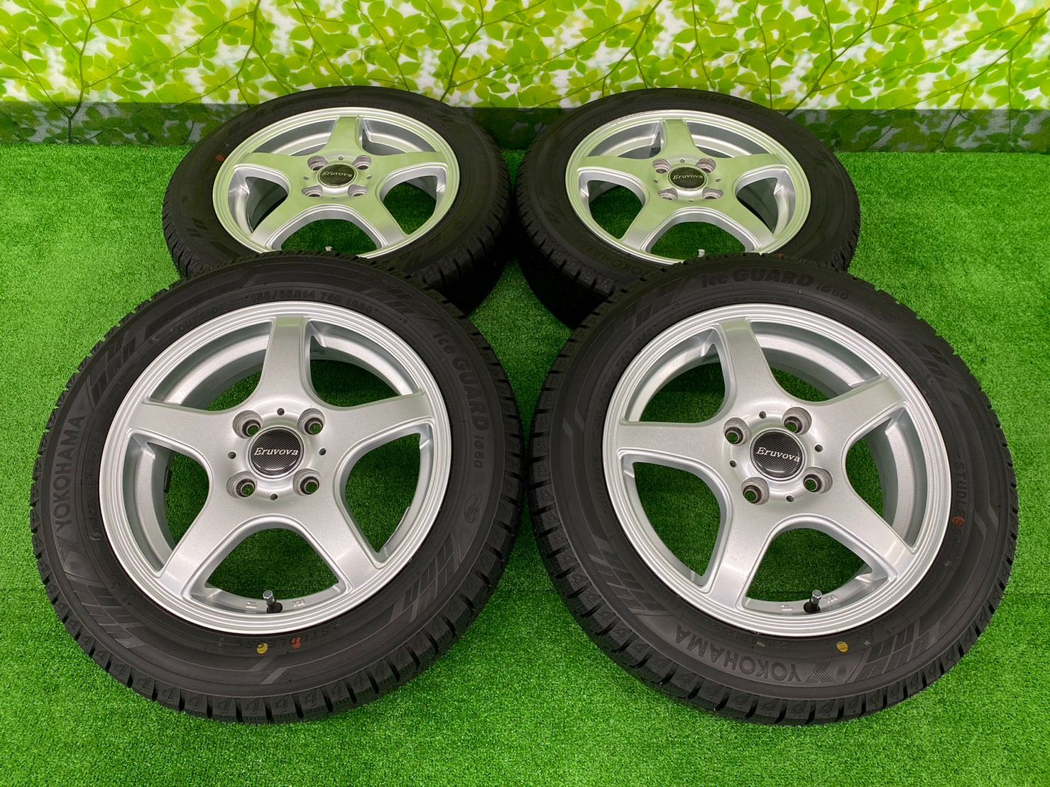 ナチュラルネイビー タント 155/65R14 スタッドレス N-BOX ミライース