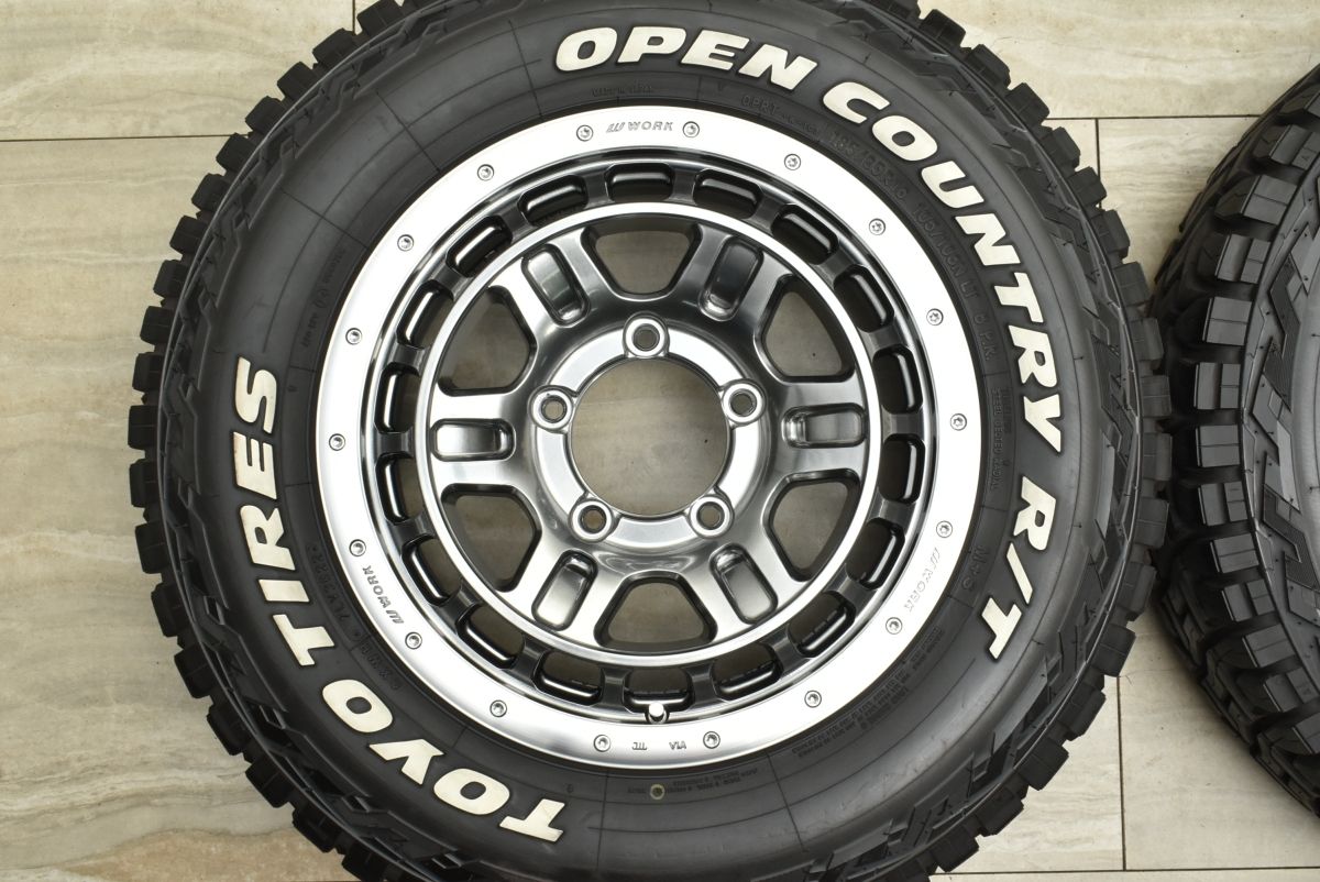 組み合わせ バリ溝 WORK CRAG T-GRABIC II 16in 5.5J 20 PCD139.7 トーヨー オープンカントリーR T 185 85R16 LT ジムニー AZオフロード 寛大な
