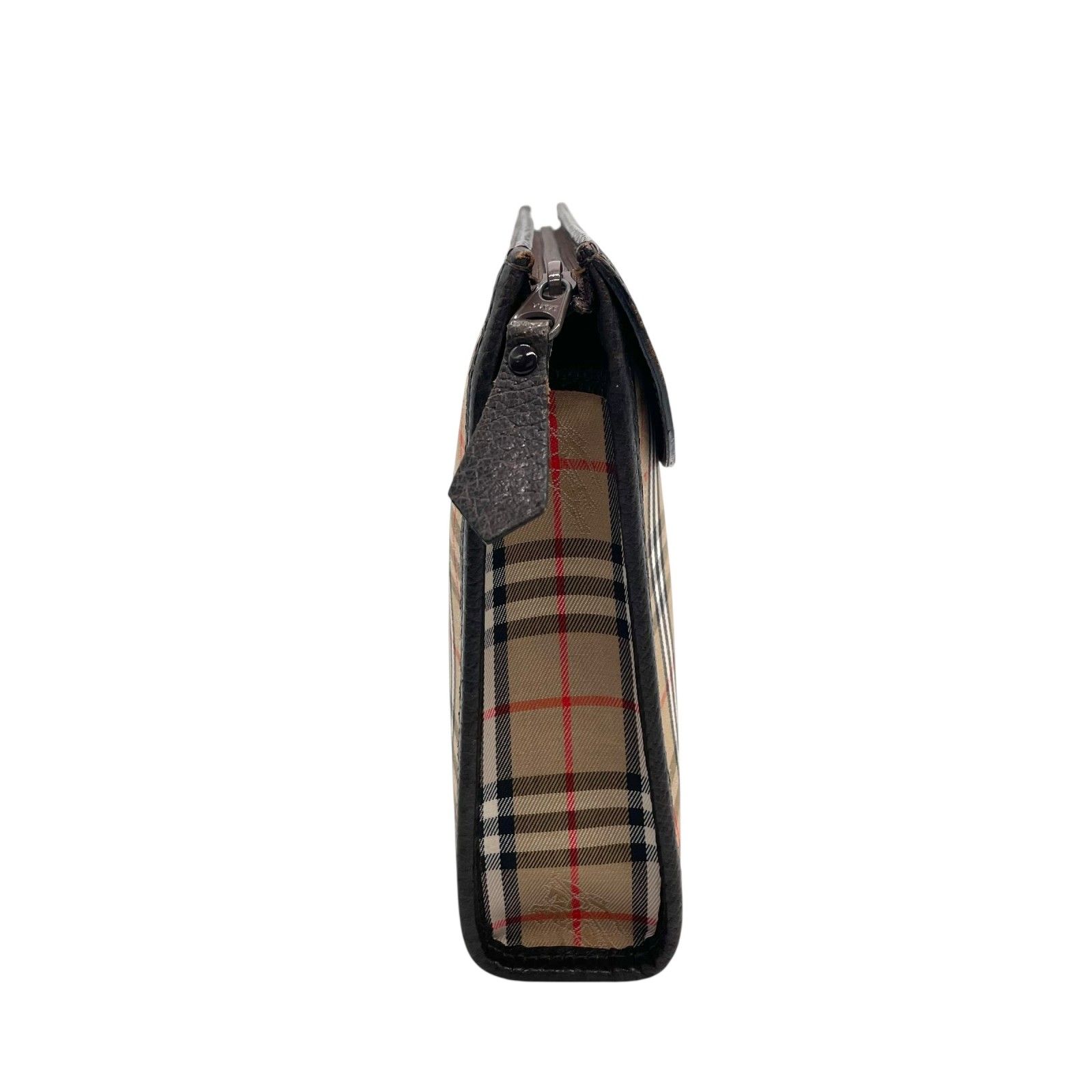【未使用保管】バーバリー クラッチ セカンドバッグ ノバチェック PVC ホース 極美品 Burberry バーバリー クラッチバッグ ノバチェック