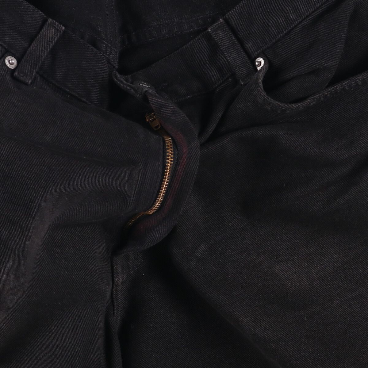 ブラックデニムショーツ