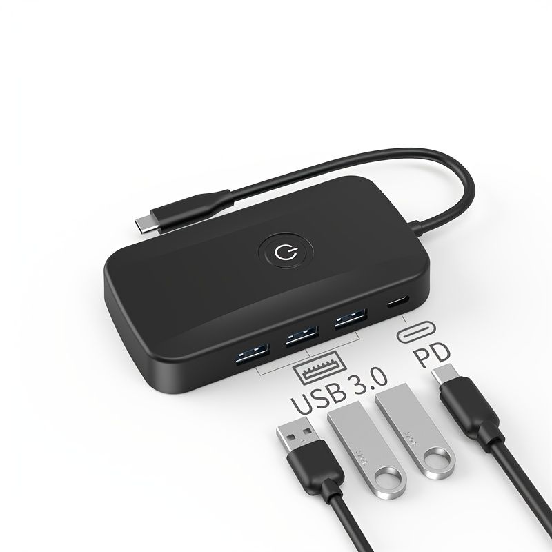 高度な5-in-1 USB-Cハブ