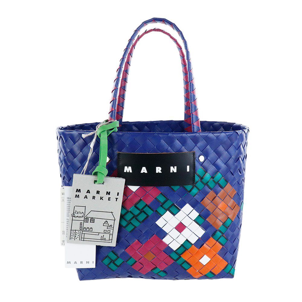 マルニ バッグ MARNI ボラバスケット フラワー柄 ピクニック