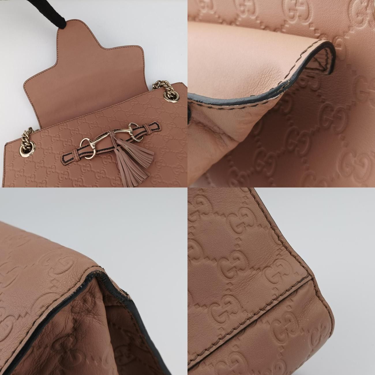 グッチGucciエミリーカーキレザー295403E012864779