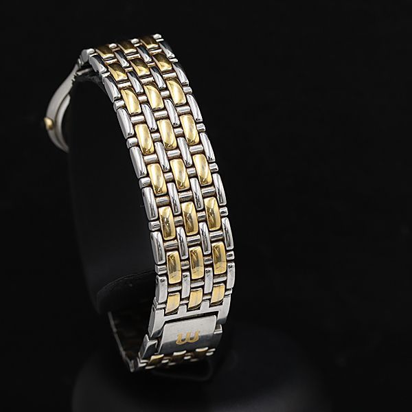 稼動 オリエント モンビジュ 18K/SS/GP D80251-00 QZ 石付 シルバー 