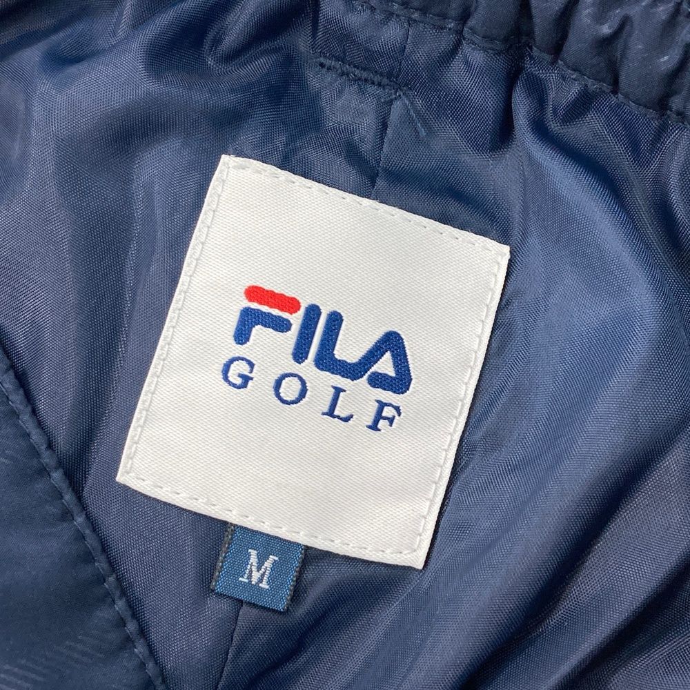 FILA GOLF 中綿入りチェックパンツ ネイビー FILA GOLF フィラゴルフ