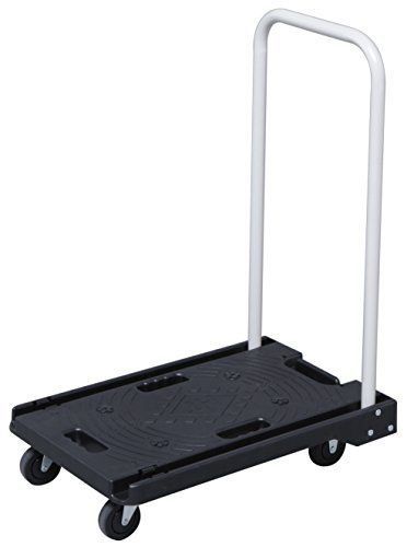 アイリスプラザ 台車 折りたたみ ブラック 耐荷重 100kg