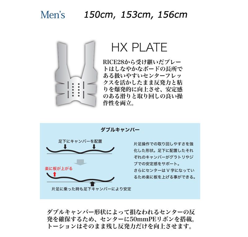 22-23 WRX Mk-W 150cm RICE28 スノーボード グラトリ｜スポーツ 