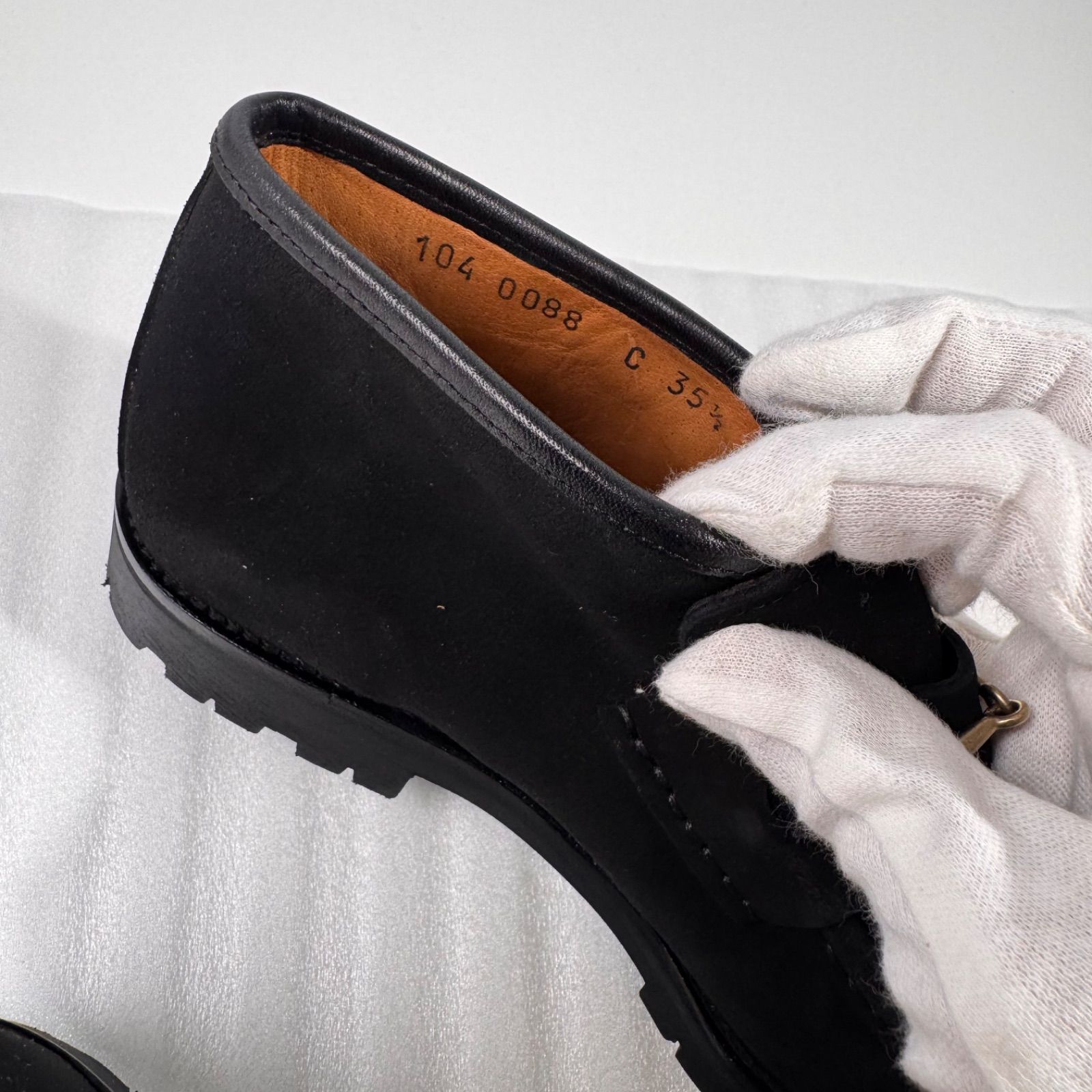 ✨Bランク GUCCI グッチ ホースビット スウェード レザー アンクル