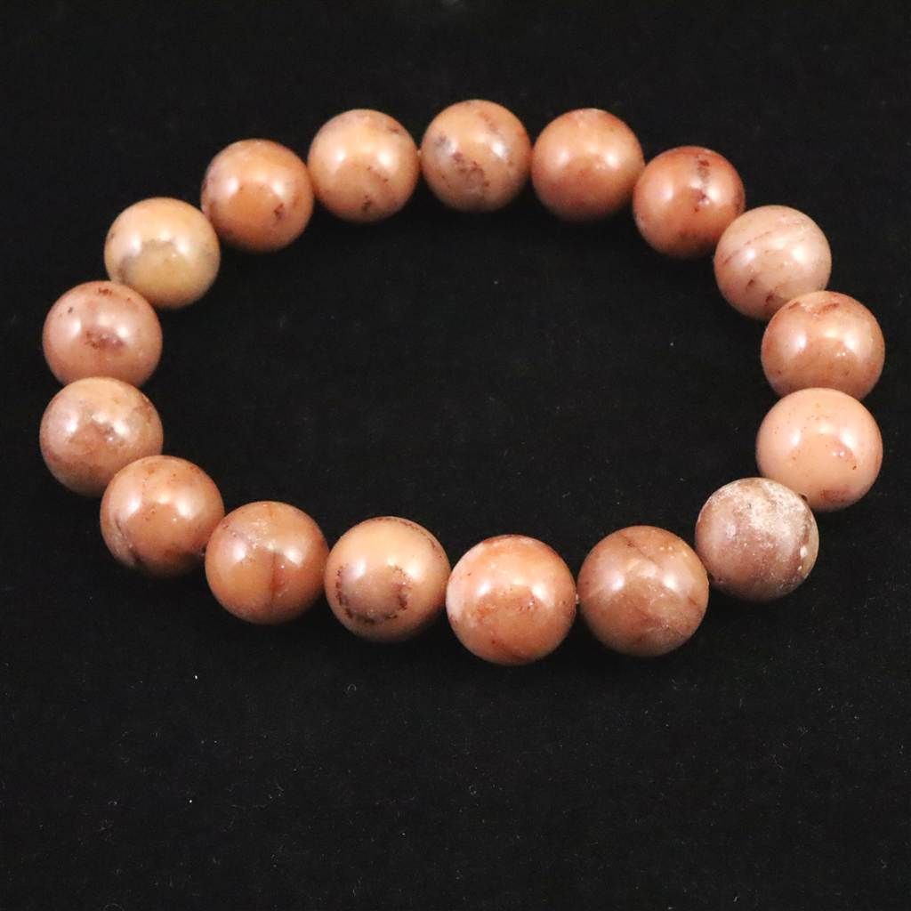 H&E社 ローダゼツ ピンクアゼツライト（AZOZEO) 11.5mm玉ブレスレット
