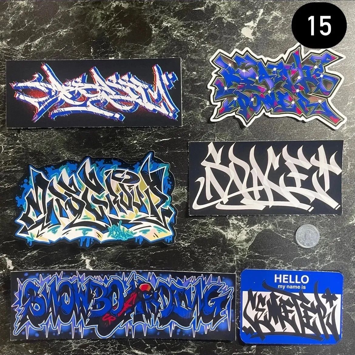 グラフィティ ステッカー 15 セット - メルカリ