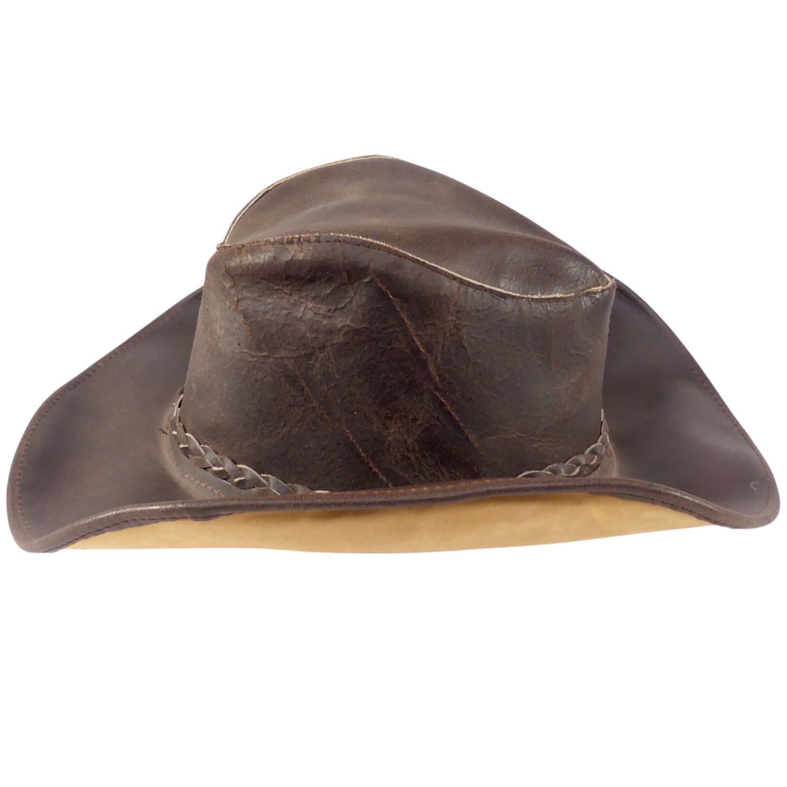 メキシカン本革テンガロンハット　カウボーイハットブラックゴールド カウボーイハット 本革 テンガロンハット レザーキャップ 帽子 メンズ