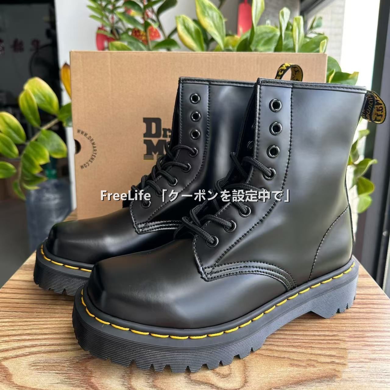 新品、未使用 ☆ Dr.Martens ドクターマーチン JADON 厚底 サイド 