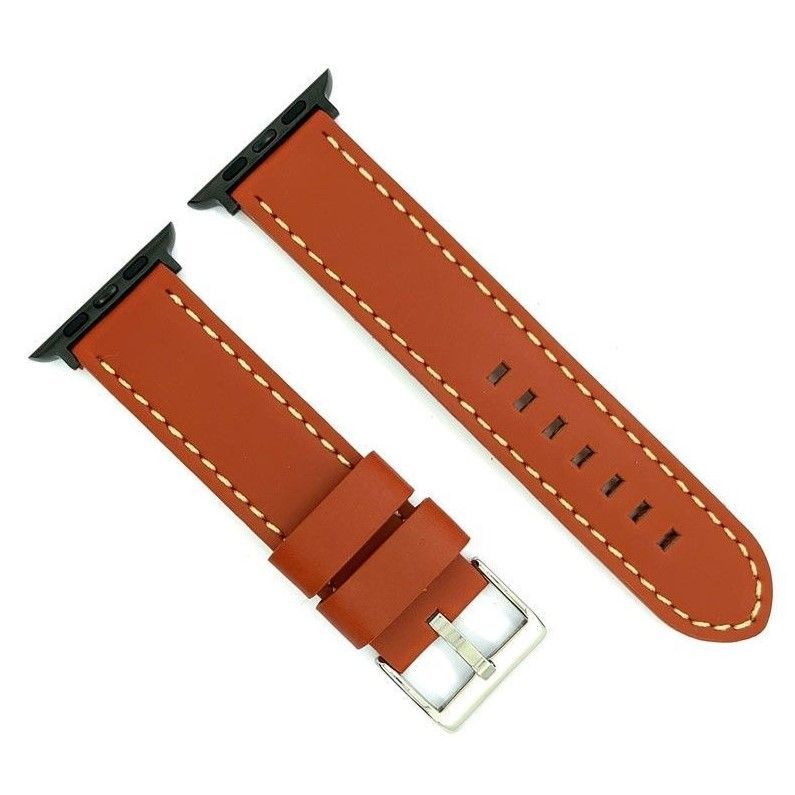 赤字超特価，100%新品 Diloy アップルウォッチ バンド イタリアン エイジド オイルレザー 38mm/40mm ベルト 本革  Apple Watch AW384 ミディアムブラウン(BK) バンド・ベルト