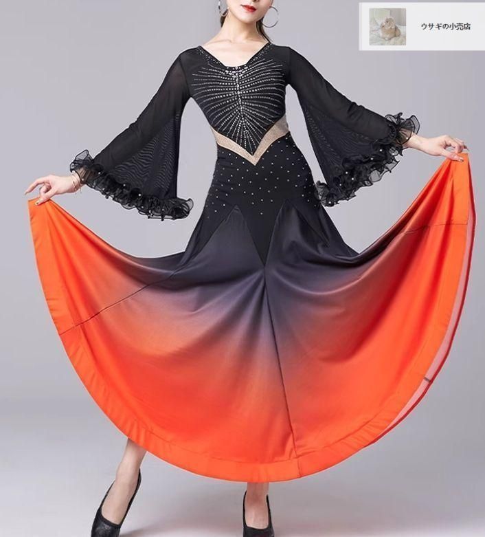 ♥ ダンスウェア ラテンダンス 舞台 発表会 ダンス衣装 社交ダンス 社交ダンスドレス ラテンドレス ストーン モダンダンス オ