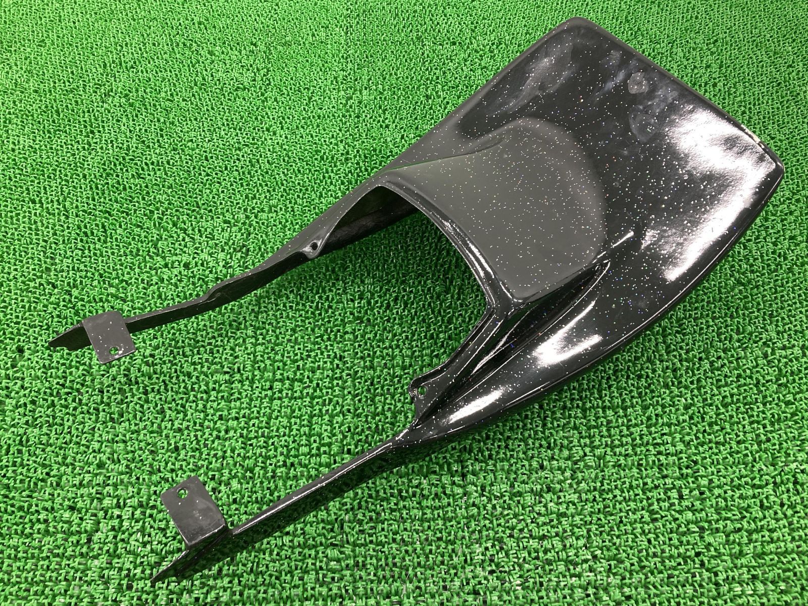 Z250FT テールカウル 黒ラメ 社外 中古 バイク 部品 KZ250A