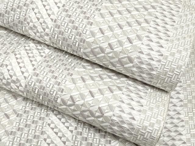 平和屋本店■極上　本場筑前博多織　大倉織物　誠之輔　八寸名古屋帯　琥珀織　切子　証紙付き　逸品　未使用　CYAA3744s5 平和屋本店□極上 本場筑前博多織 大倉織物 誠之輔 八寸名古屋帯 琥珀