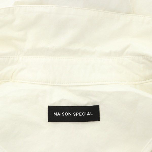 メゾンスペシャル MAISON SPECIAL 23SS メタルショートブルゾン ジップアップ コットン F 白 ホワイト /MY □OS - メルカリ