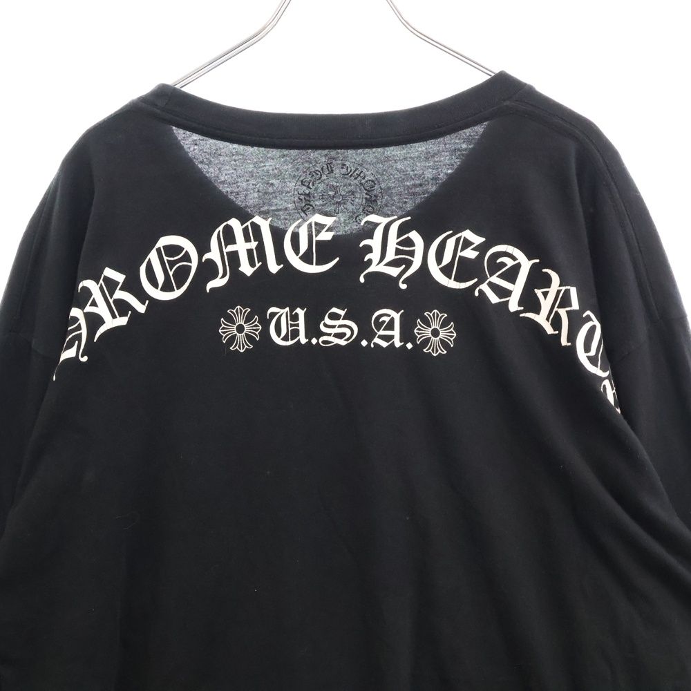 CHROME HEARTS (クロムハーツ) USA Print L/S Tee ロゴ プリント CHROME HEARTS (クロムハーツ) USA Print L/S Tee ロゴ プリント