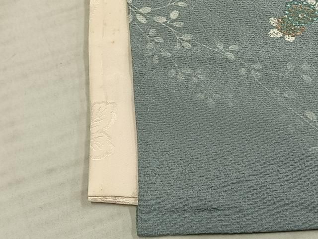 平和屋着物▽上質な小紋 単衣 扇面草花文 正絹 逸品 AAAW1256fy - メルカリ